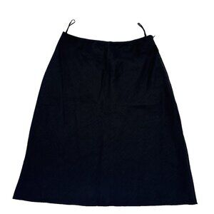 Linen A Line Skirt black Banana Republic size 8 womans
